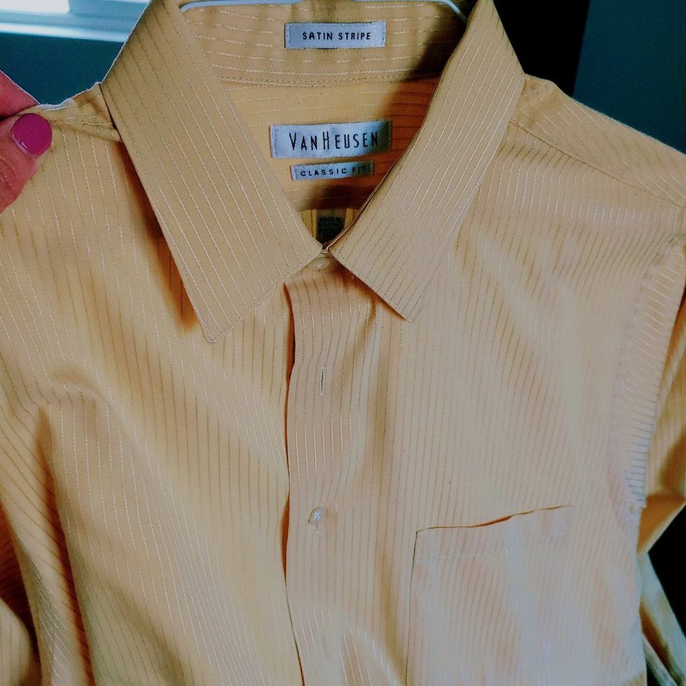 VanHeusen classic fit, mens long sleeve shirt